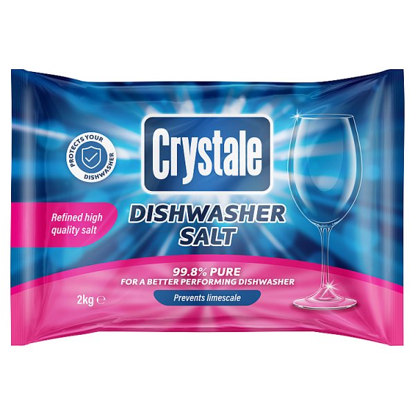 Crystale Dishwasher Salt 2kg Case of 6 Crystale