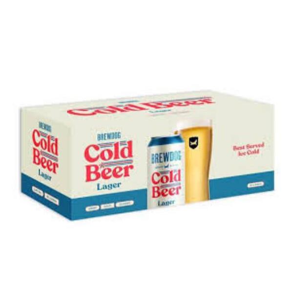 BrewDog Cold Beer Lager 10 x 440ml Case of 1