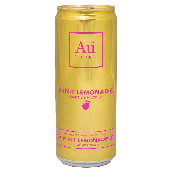 Au Vodka Pink Lemonade 330ml Case of 12