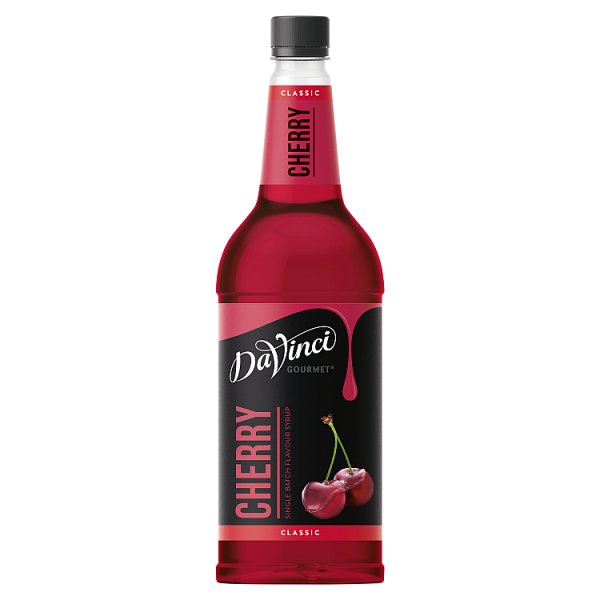 DaVinci Gourmet Classic Cherry Single Batch Flavour Syrup 1L Case of 1 DaVinci