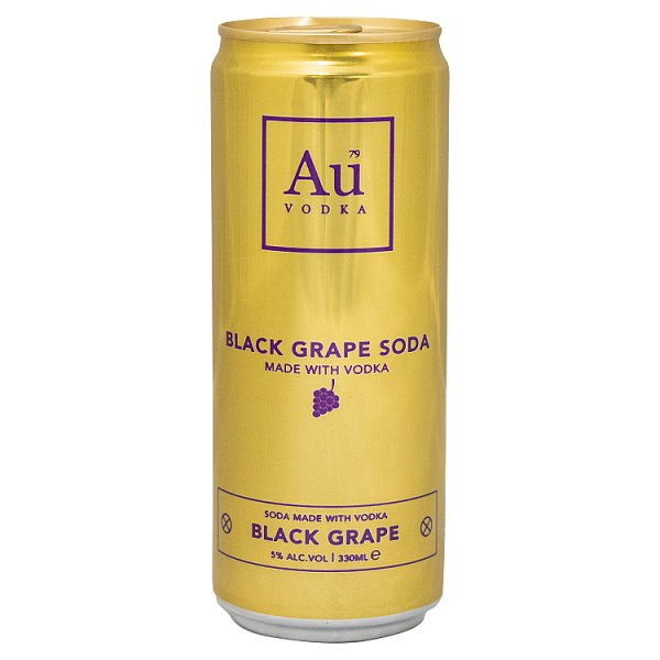 Au Vodka Black Grape 330ml Case of 12