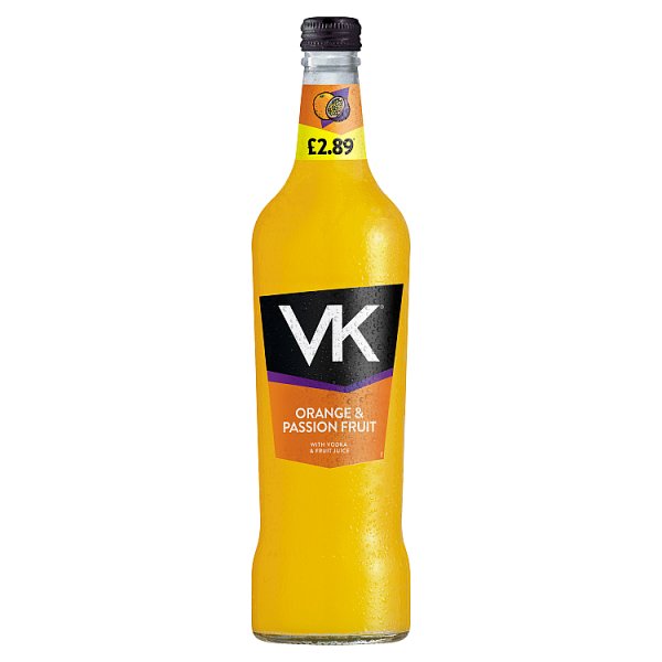VK Orange & Passion Fruit with Vodka & Fruit Juice 70cl Case of 6