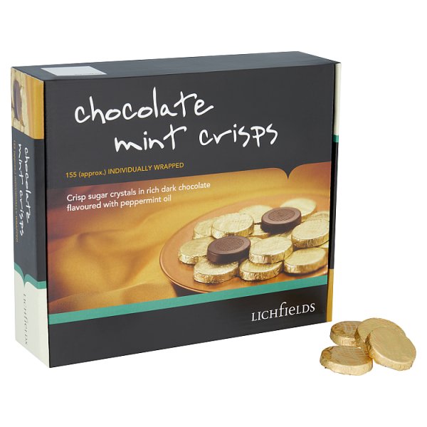 Lichfields Chocolate Mint Crisps 1kg Case of 8