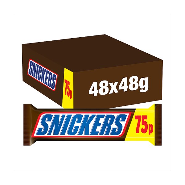 Snickers Milk Chocolate Bar 48g PMP £0.75 Case of 48