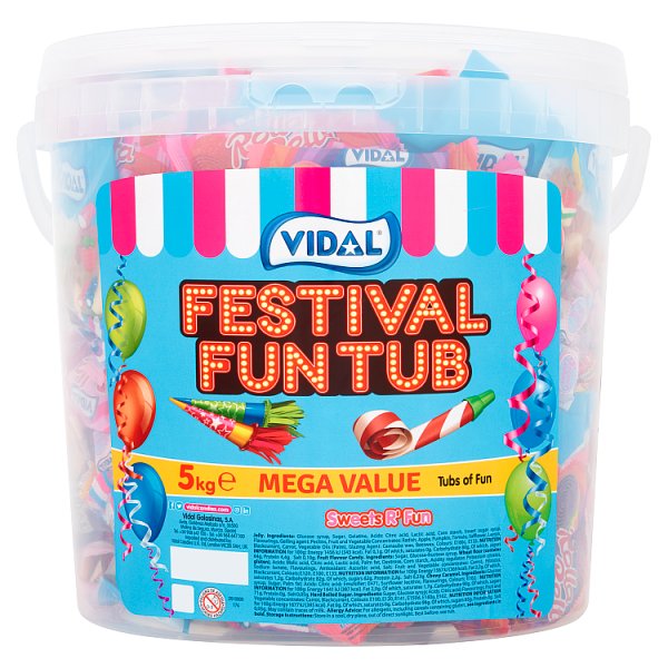 Vidal Festival Fun Tub Mega Value 5kg Case of 1