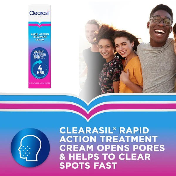 Clearasil Rapid Action Spot Treatment Face Cream 25ml x 12