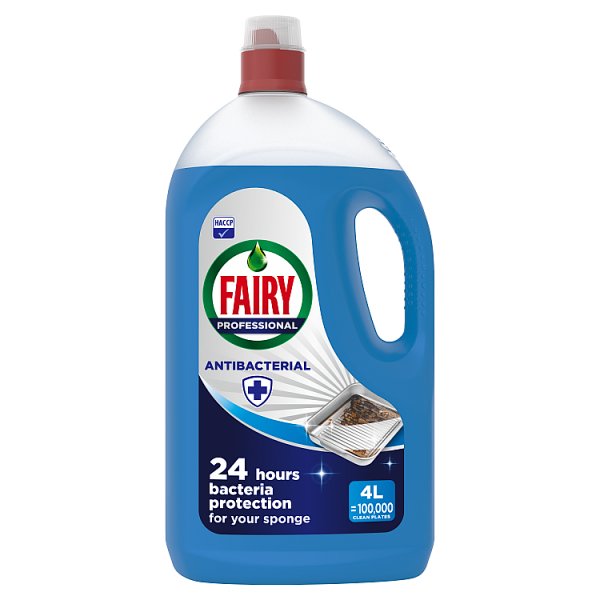 Fairy Professional Antibacterial Washing Up Liquid 4L Case of 1 Fairy