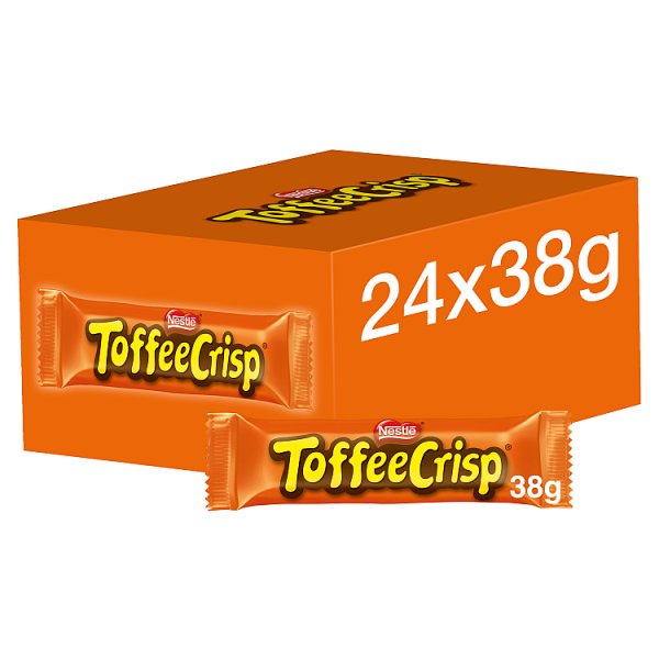 Toffee Crisp Milk Chocolate Bar 38g Case of 24