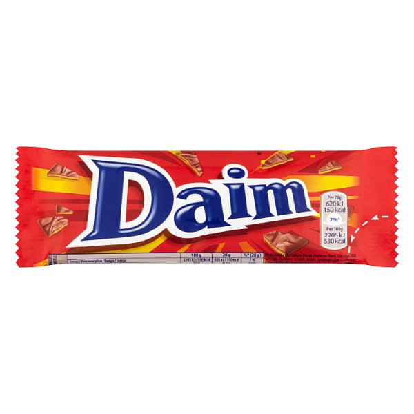 Daim Chocolate Bar 28g Case of 36