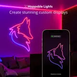 9.8 ft (3m) Twinkly App Controlled Multicolour LED Flex Tube