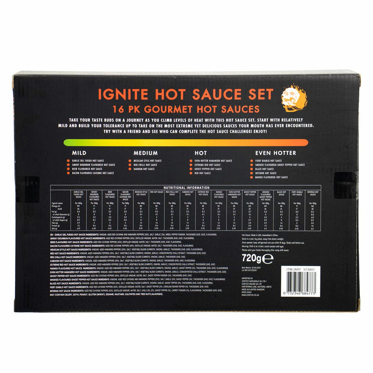 Ignite Hot Sauce Variety Pack, 16 Pack