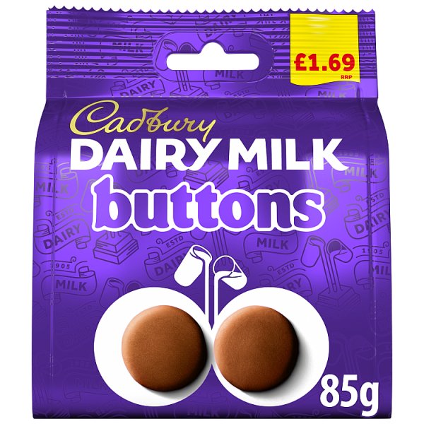 Cadbury Dairy Milk Buttons Chocolate Bag £1.69PMP 85 g (Case of 10)