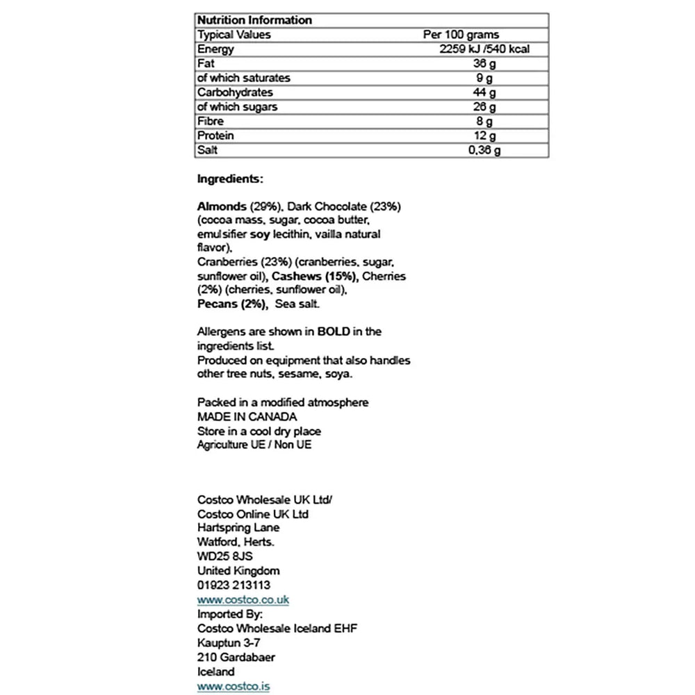 Prana Cherry Chocolate & Salted Nut Mix, 800g