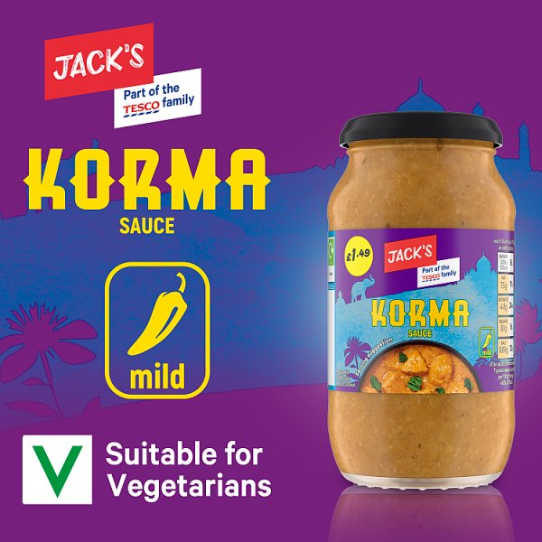 Jack's Korma Sauce 440g x 6