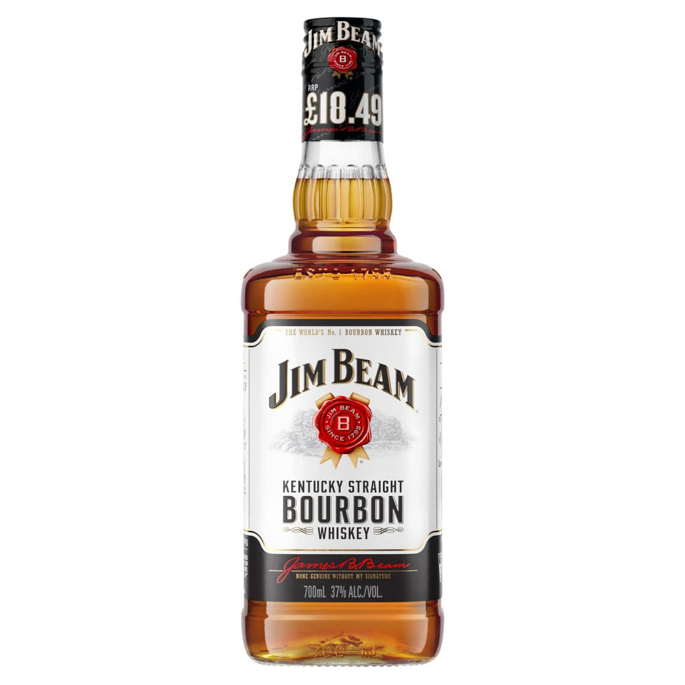 Jim Beam Kentucky Straight Bourbon Whiskey 70cl [PM £18.49 ], Case of 6 Jim Beam