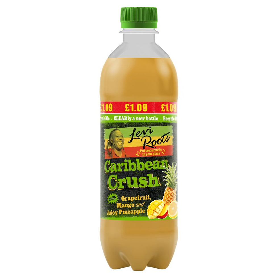Levi Roots Caribbean Crush with Grapefruit, Mango and Juicy Pineapple 500ml [PM£1.09 ], Case of 12 Levi Roots