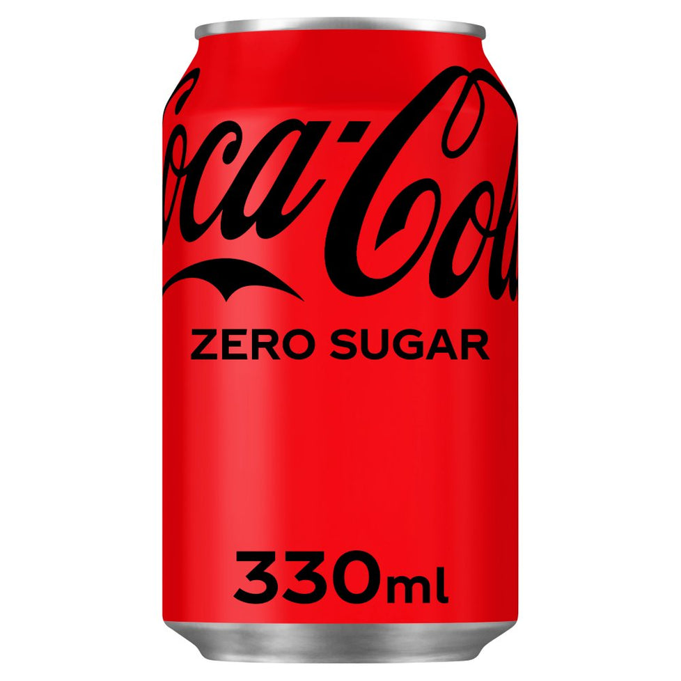 Coca-Cola Zero Sugar 330ml, Case of 24 Coca-Cola