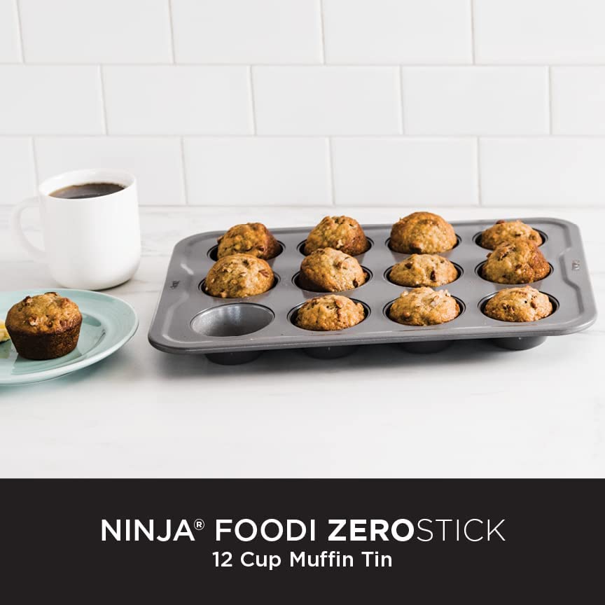 Ninja Foodi ZEROSTICK 12 Cup Muffin Tin Bakeware - British