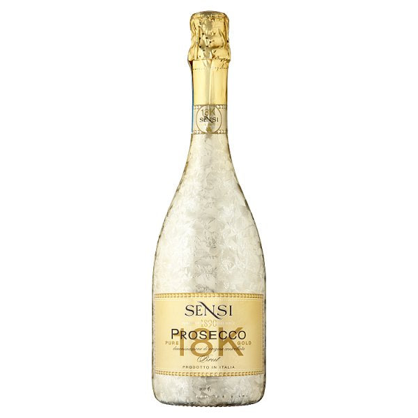 Sensi 18K Prosecco Brut 750ml, Case of 6 British Hypermarket-uk Sensi