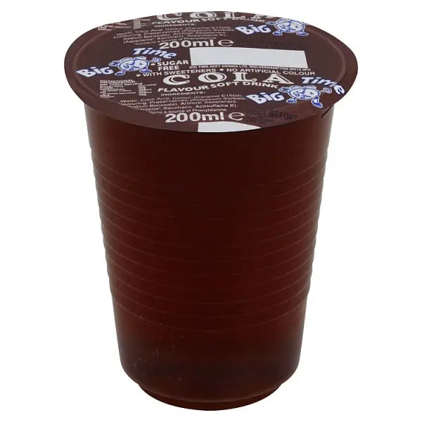 Big Time Cola Flavour Soft Drink with Sweeteners 200ml, Case of 24 Big Time
