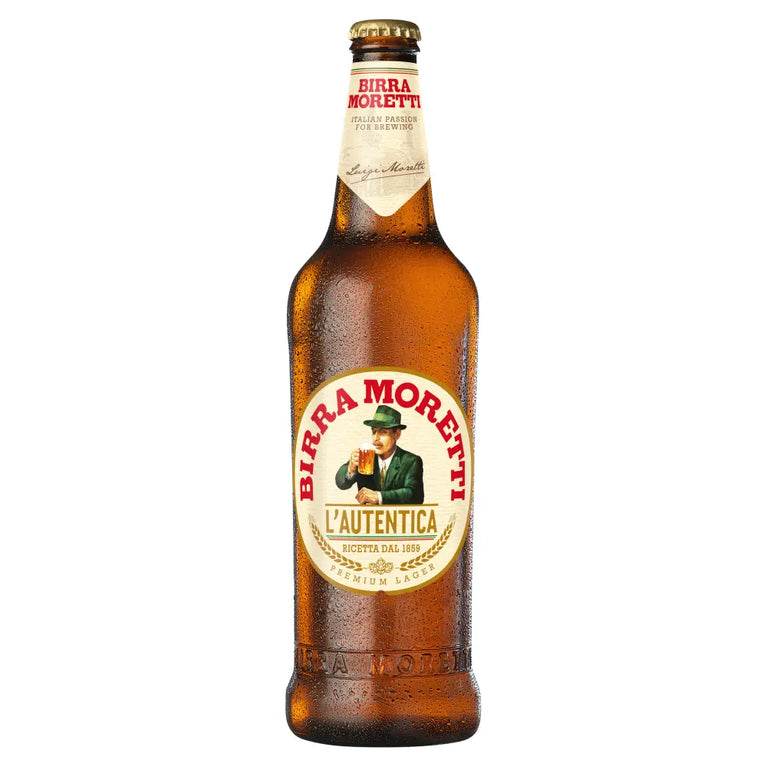 Birra Moretti Lager Beer 660ml Bottle, case of 12 Heineken