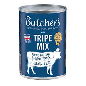 Butcher's Tripe Wet Dog Food Tin 400g, case of 12 Butchers