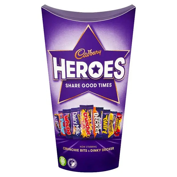 Cadbury Heroes Chocolate Carton 290g, Case of 6 (BBF - 02/2024) Cadbury