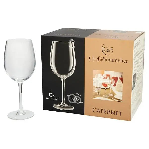 Chef & Sommelier Cabernet Wine Glasses 6 x 35cl / 12.5oz, Case of 4