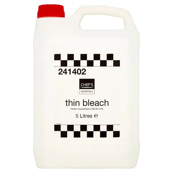 Chef's Essentials Thin Bleach 5 Litres, Case of 3 Chef's Essentials