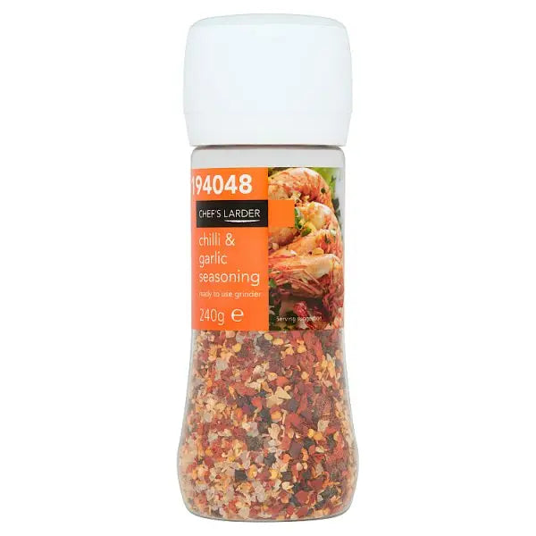 Chef's Larder Chilli & Garlic Seasoning 240g, Case of 6 Chef's Larder