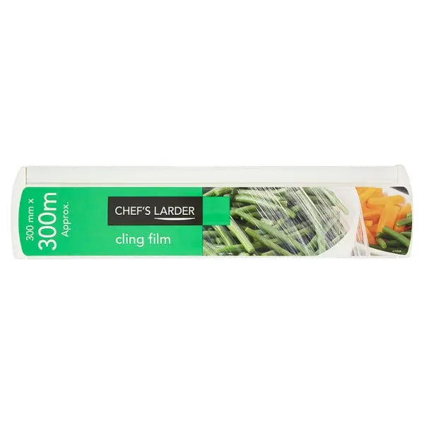 Chef's Larder Cling Film 300mm x 300m, Case of 9 Chef's Larder