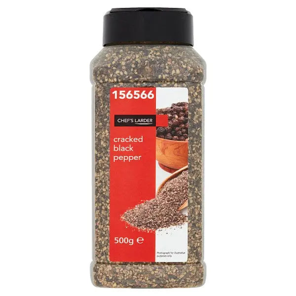 Chef's Larder Cracked Black Pepper 500g Chef's Larder