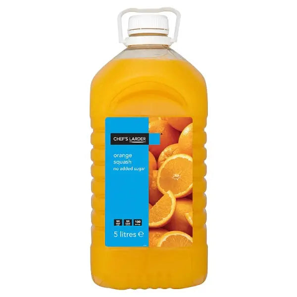 Chef's Larder Orange Squash No Added Sugar 5 Litres Chef's Larder