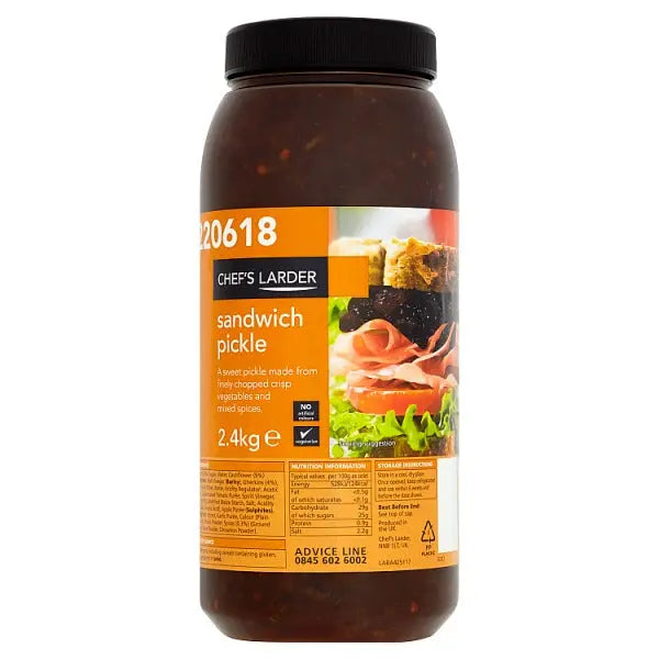 Chef's Larder Sandwich Pickle 2.4kg Chef's Larder