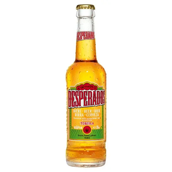 Desperados Tequila Lager Beer 330ml Bottle, Case of 24 Desperados