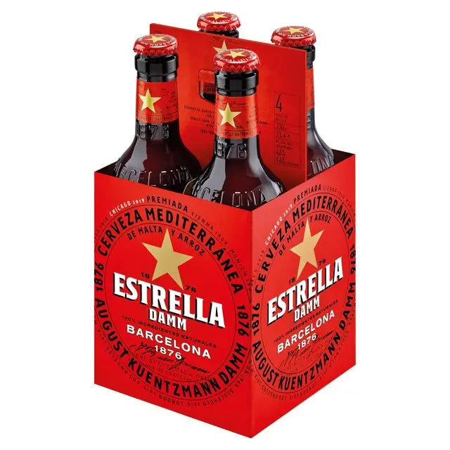 Estrella Damm Premium Lager Beer 6 x 4 x 330ml Carlsberg