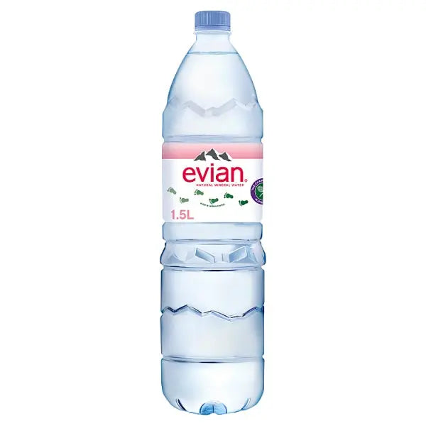 Evian Still Natural Mineral Water Case of Water British