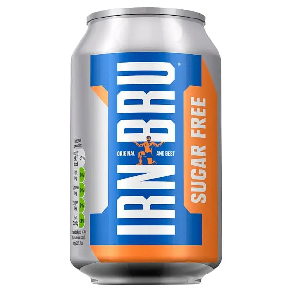 Irn-Bru Sugar Free 330ml Cans, Case of 24 Irn-Bru