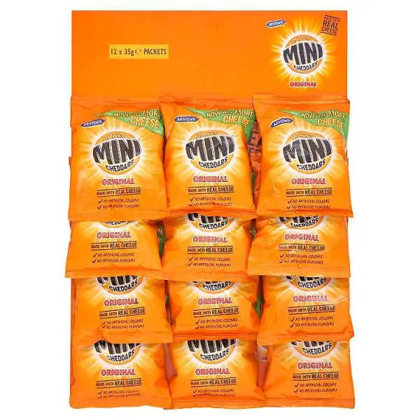 McVitie's Baked Mini Cheddars Original Cheese Snacks 12 x 35g McVitie's