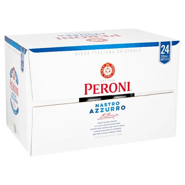 Peroni Nastro Azzurro 24 x 330ml, Case of 24 (Buy 1 get 1 free)(Offer until 10/09/2024) Peroni