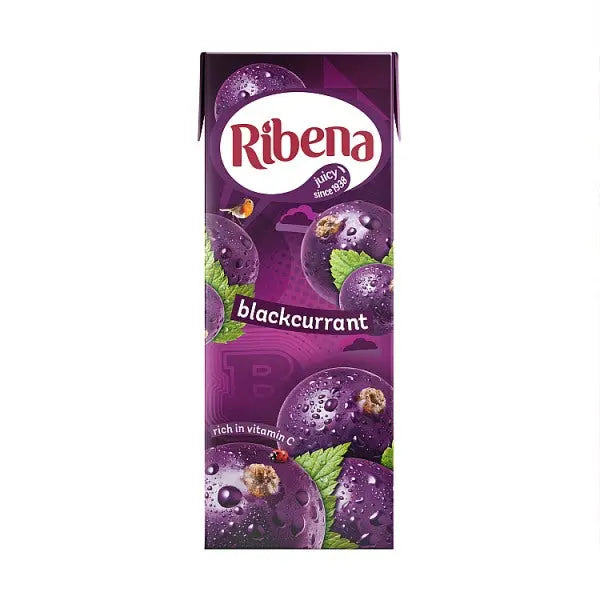 Ribena Blackcurrant Juice Drink Carton 250ml, Case of 24 British Hypermarket-uk Ribena