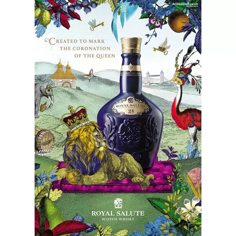 Royal Salute 21 Year Old Whisky, 70cl in Sapphire Flagon Royal Salute