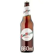 San Miguel Premium Lager Beer 660ml x 8 British Hypermarket-uk San Miguel
