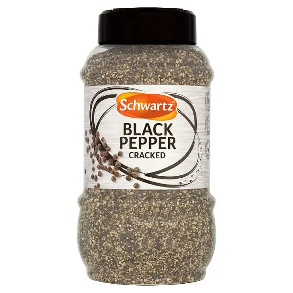 Schwartz Black Pepper Cracked 380g, Case of 6 British Hypermarket-uk Schwartz