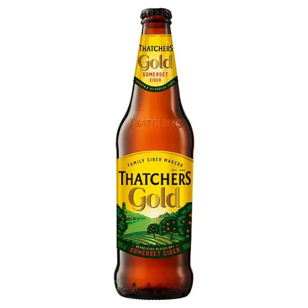 Thatchers Gold Cider 500ml, Case of 6 British Hypermarket-uk Thatchers