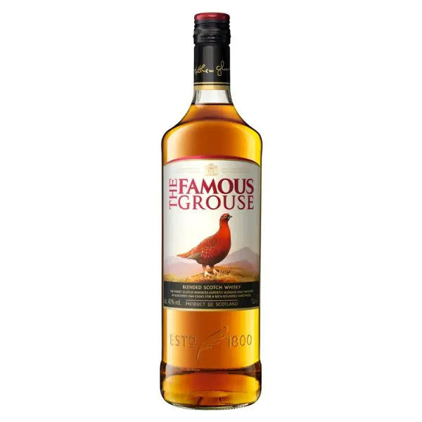 The Famous Grouse Finest Blended Scotch Whisky 1 Litre, Case of 6 The Famous Grouse