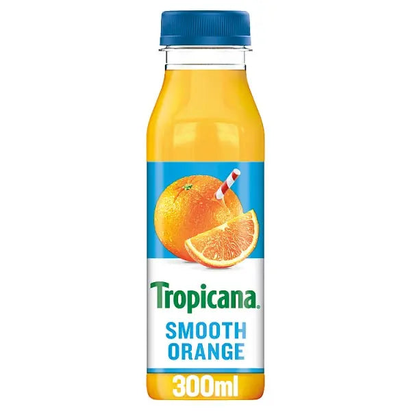 Tropicana Smooth Orange Juice 300ml, Case of 8 British Hypermarket-uk Tropicana