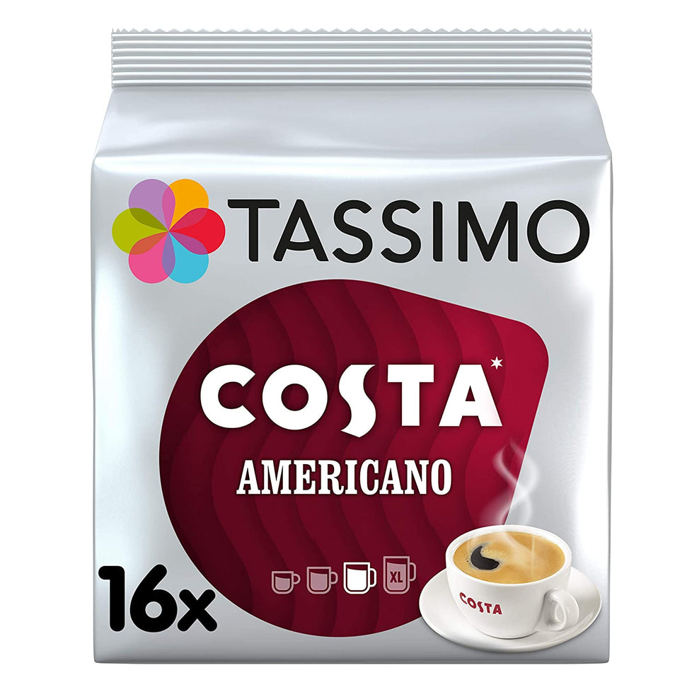 Tassimo Costa Americano Coffee Pods 16 Costa Coffee
