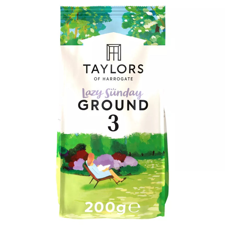 Taylors of Harrogate Lazy Sunday Ground Roast Coffee 200g, Case of 6 Taylors of Harrogate