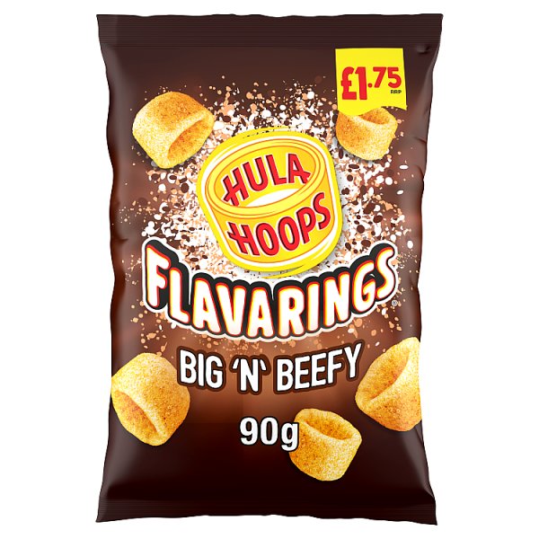 Hula Hoops Flavarings Big 'N' Beefy Flavour 90g Case of 8